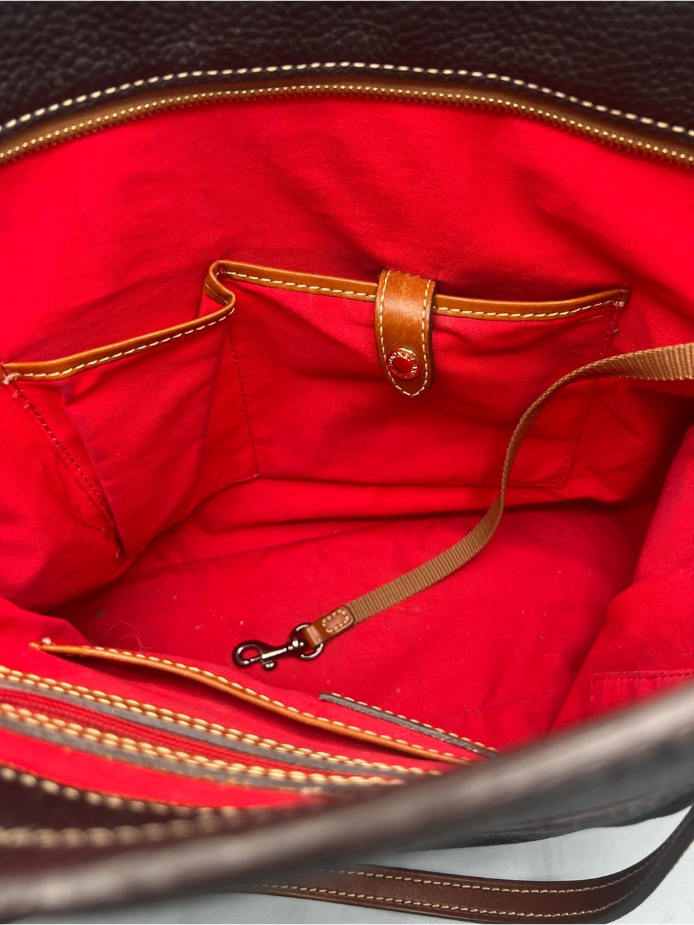 Dooney & Bourke Black Pebbled Leather Lexington Tote - Picture 5 of 6